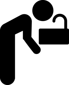 Male Drinking Water From Faucet Sketch Style Svg Vector, Free Vectors File